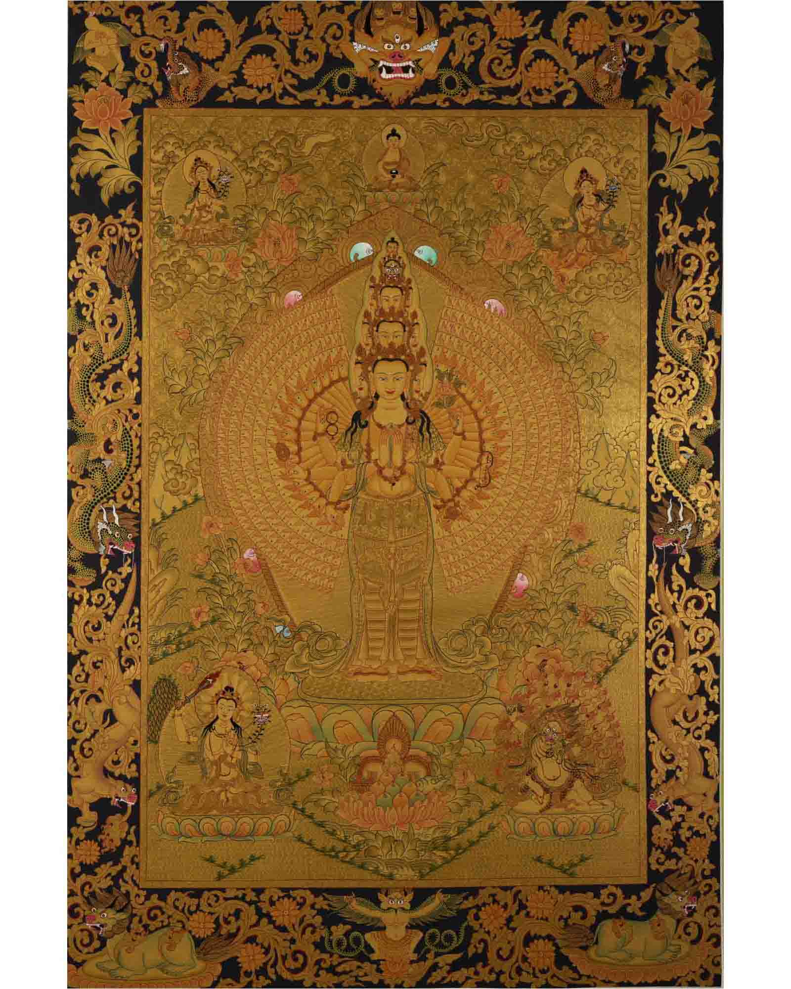 1000 Armed Avalokiteshvara Thangka