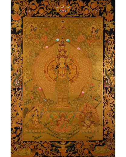 1000 Armed Avalokiteshvara Thangka
