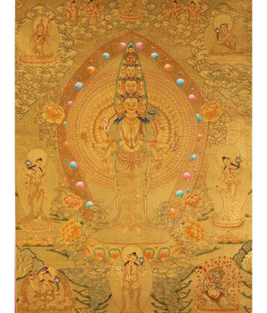 1000 Armed Avalokiteshvara Thangka