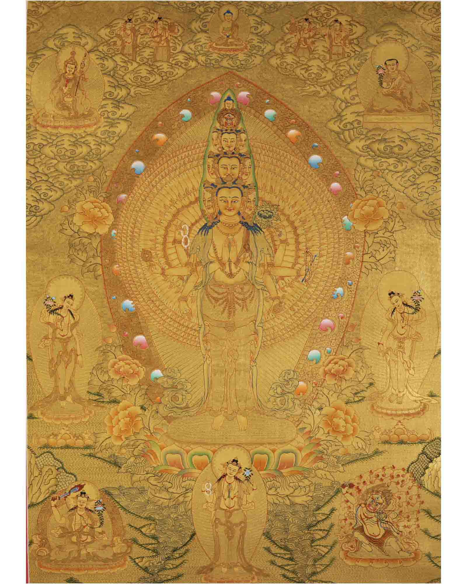 1000 Armed Avalokiteshvara Thangka