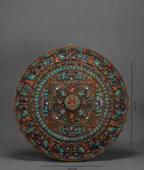 Mandala Wall Art | Asthamartika | Buddhist Vintage Decor