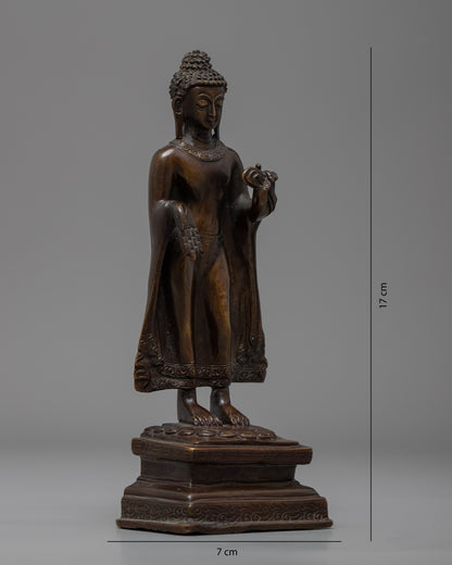 Standing Shakyamuni Buddha | Nepal Buddha Staue | Zen Room Decor