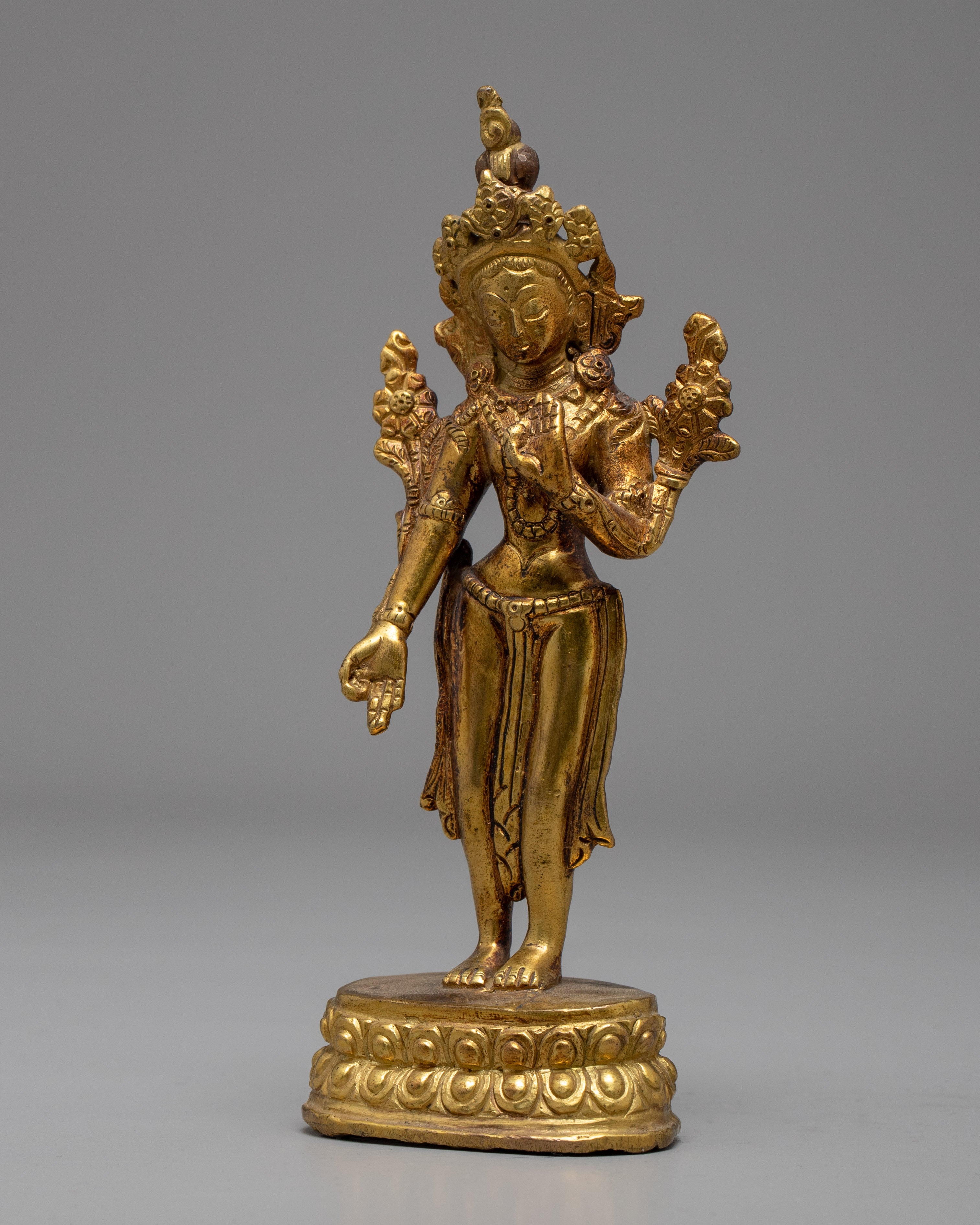 Chenresig Standing Statue | Decorative Statues | Art And Craft Antiques