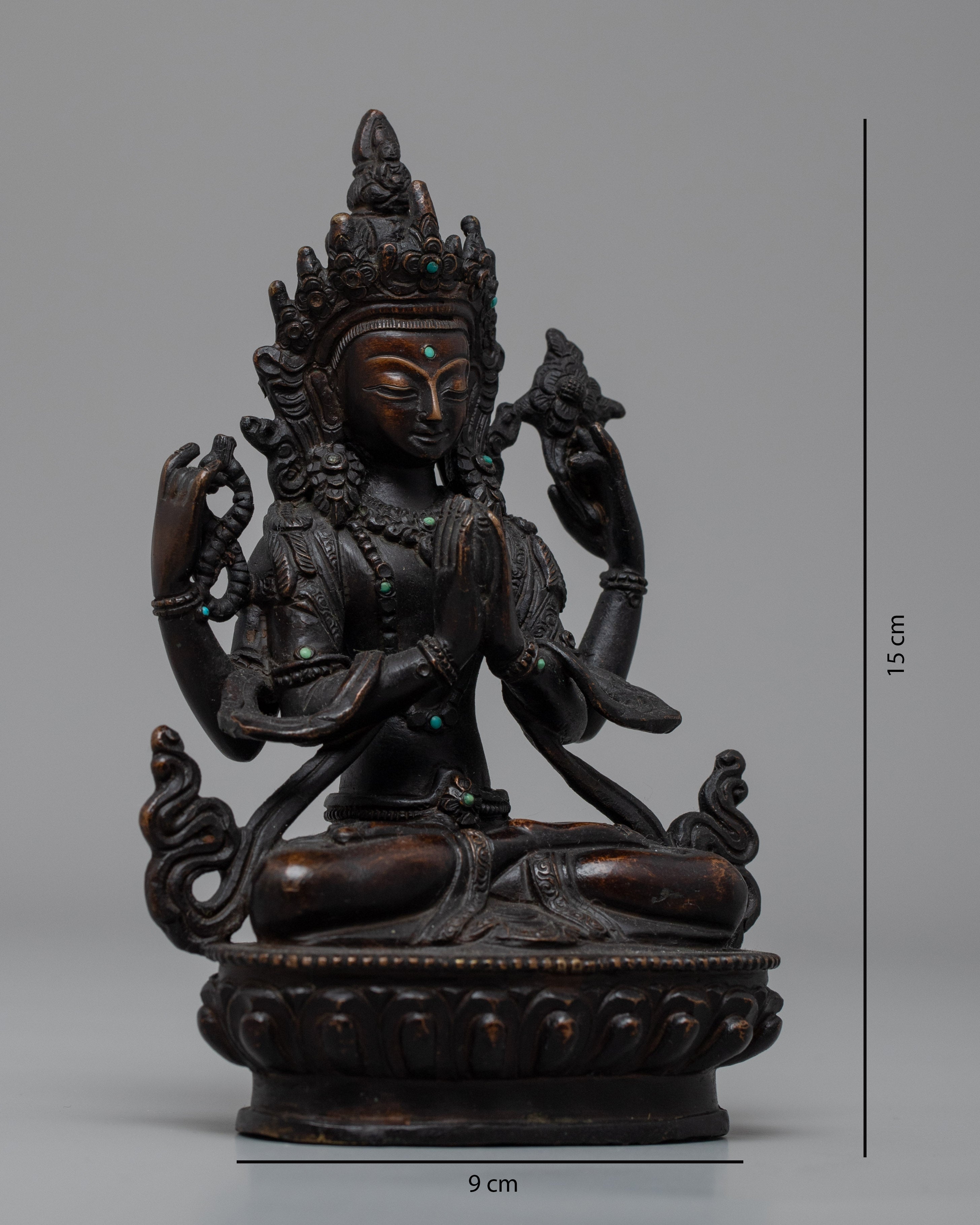 Chenresig Statue Decor | Garden Statues