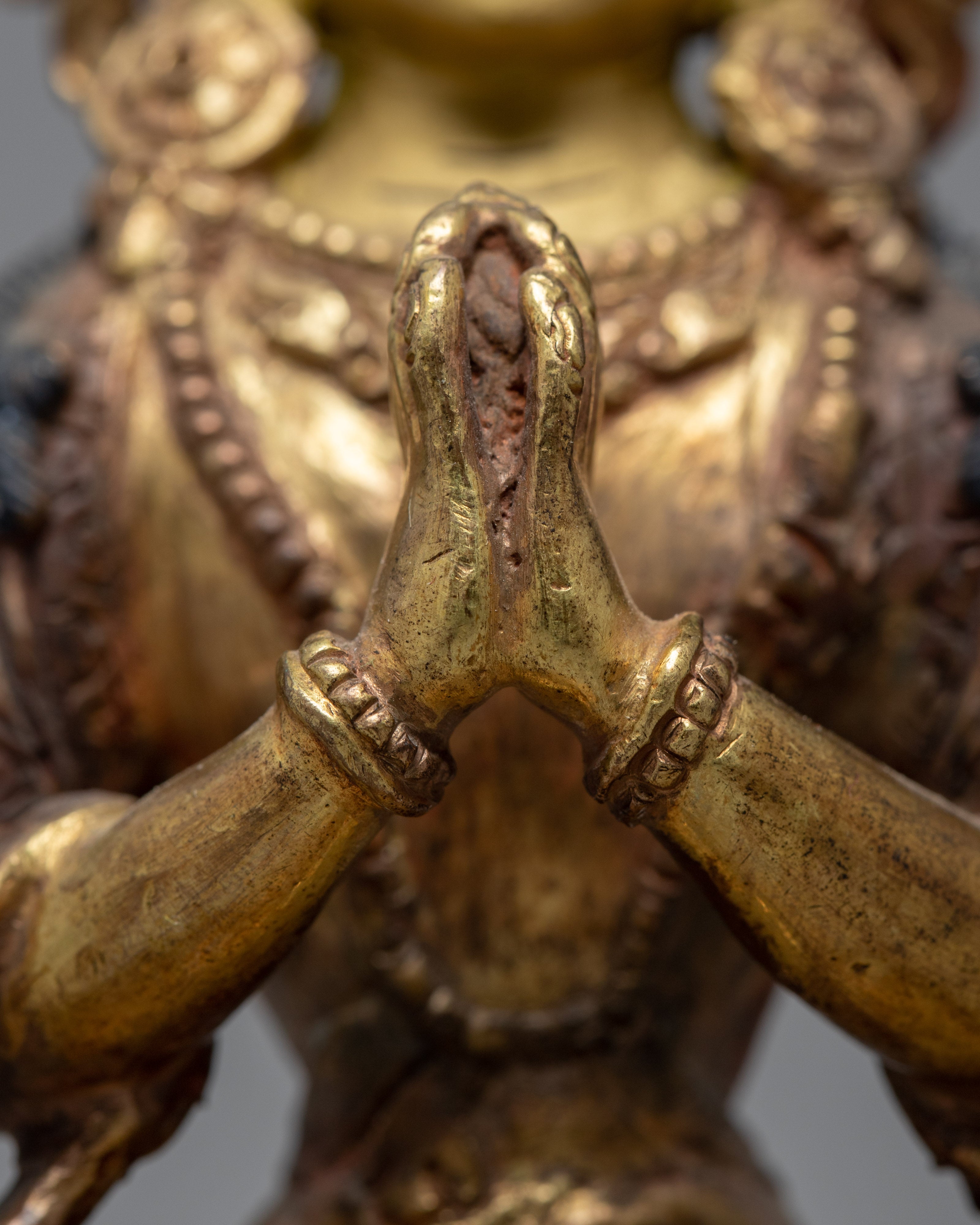 Vintage Chenresig Statue | Antique Collectables