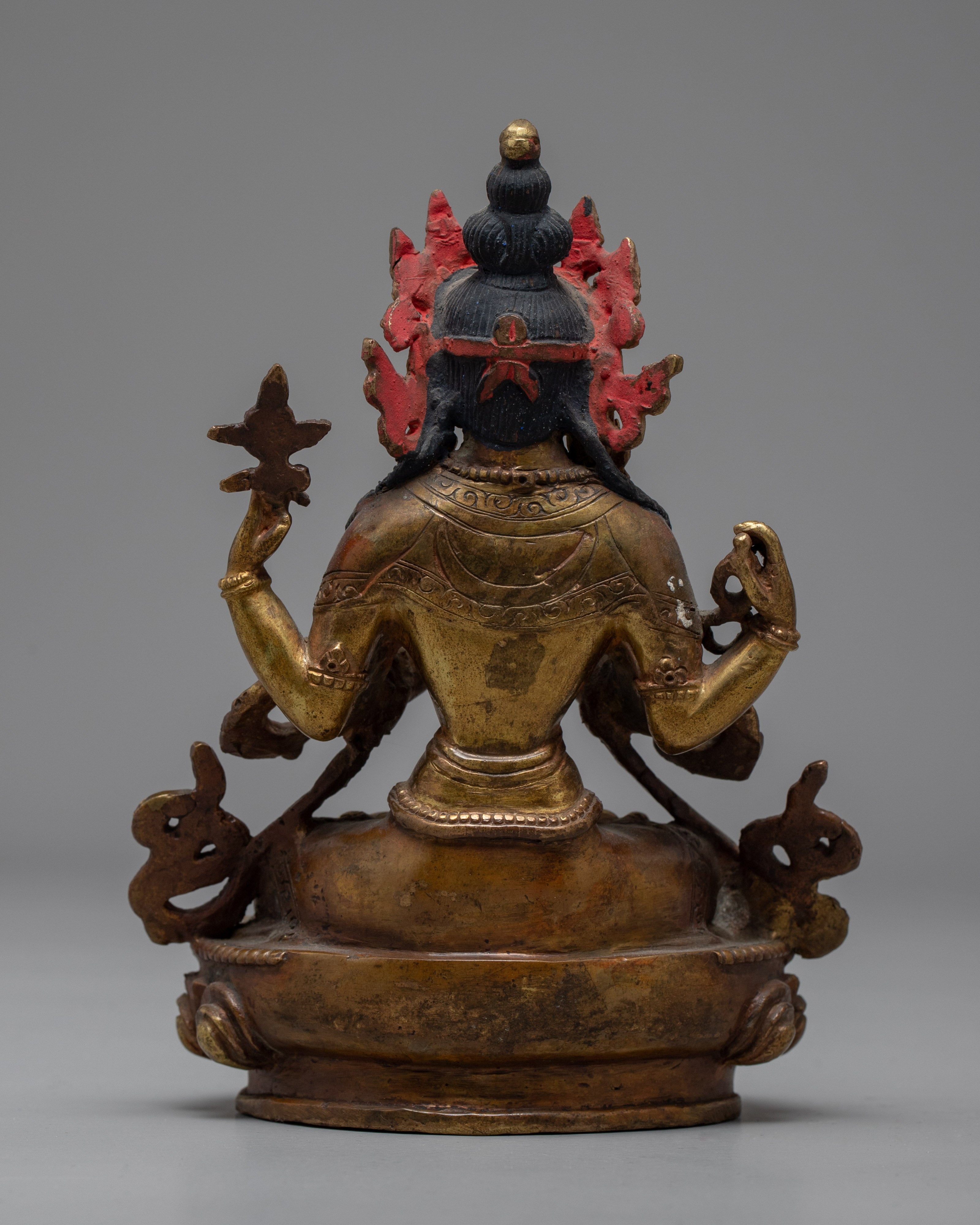 Vintage Chenresig Statue | Antique Collectables