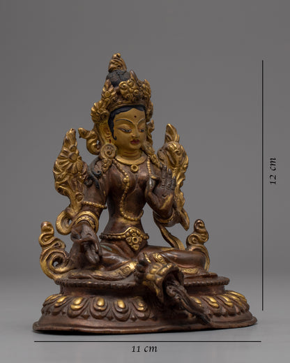 Classic Green Tara Statue | Art Deco Statue