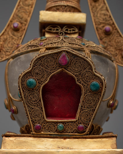 Crystal Buddha  Stupa | Antique Stupa Collection