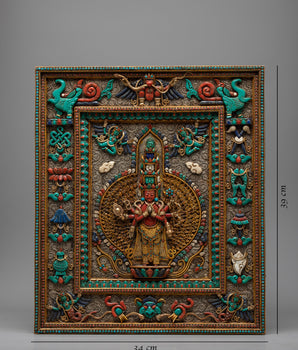 Lokeshwara Square Frame | Vintage Filigree Frame