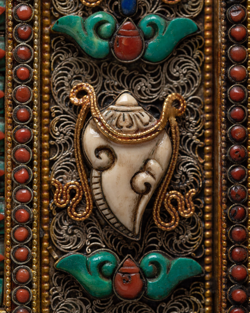 Ganesh Square Frame | Handcrafted Wall Decoration