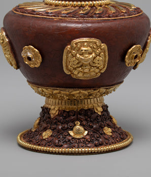 Tibetan Flower Vase Set | Tribal Art Design