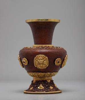 Tibetan Flower Vase Set | Tribal Art Design