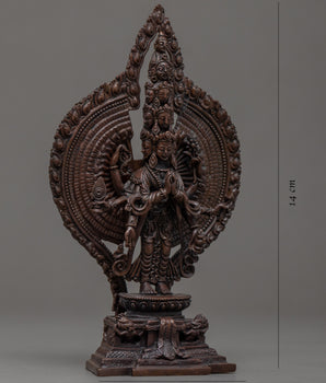 1000 Armed Chenrezig Copper Statue | Bodhisattva of Compassion