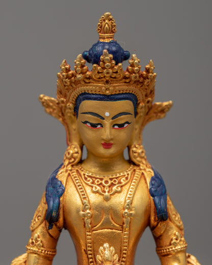 Buddha Amitayus Gold Statue | Finely Crafted Buddhist Art