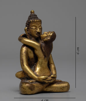 Samantabhadra with Consort | Vintage Decorative Statue | Artifacts
