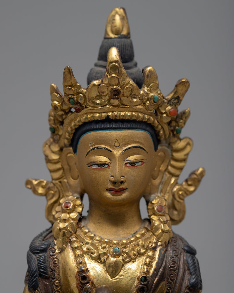 Buddha Amitayus Sculpture | Antique Art And Crafts | Decorative Statues