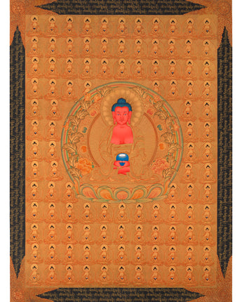 108 Amitabha Buddha Thangka
