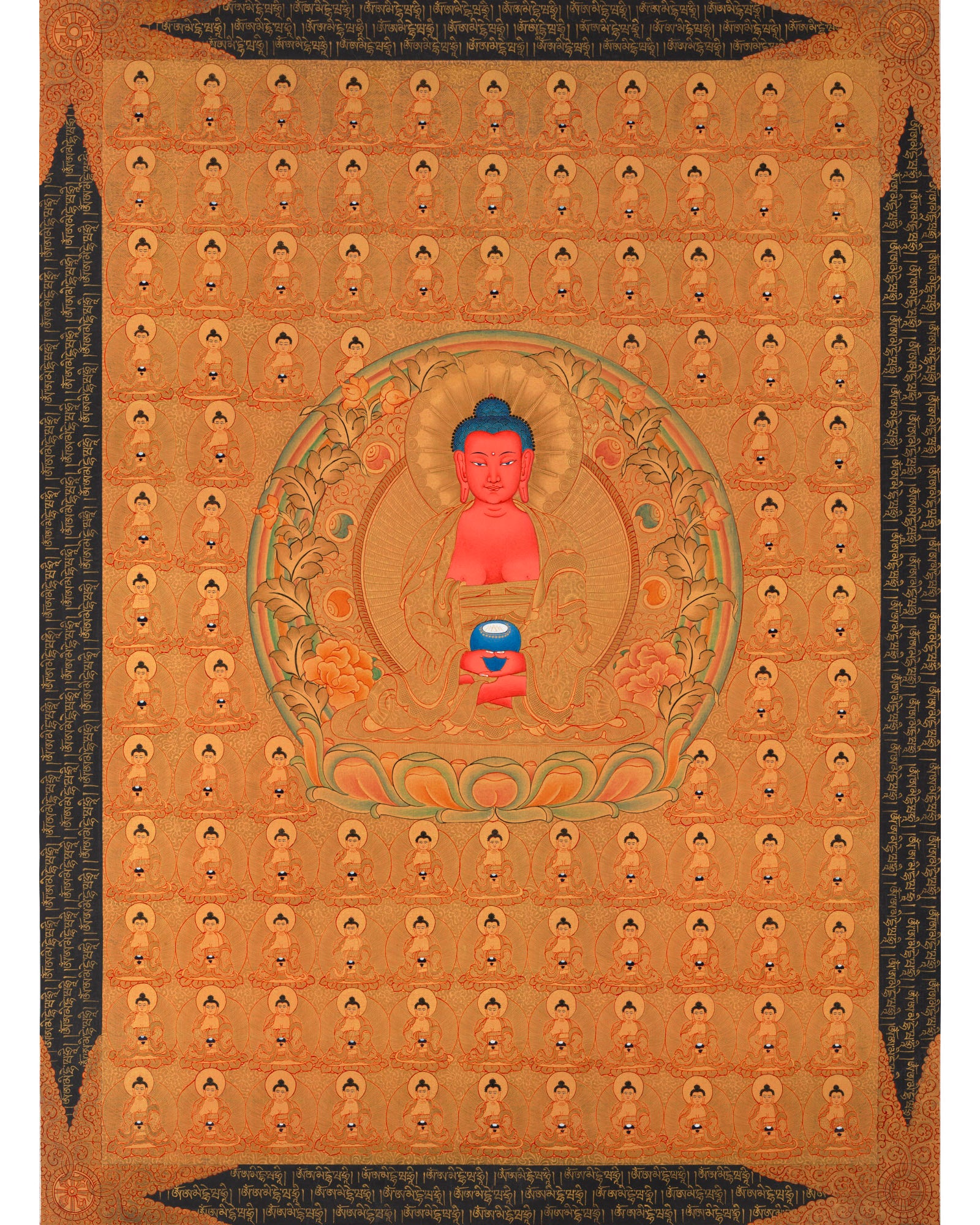 108 Amitabha Buddha Thangka