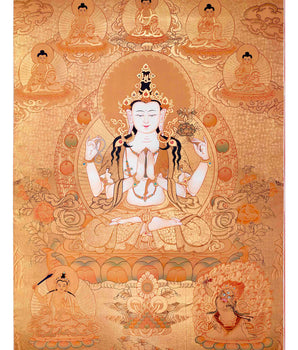 Avalokitesvara Chengrezig Thangka 