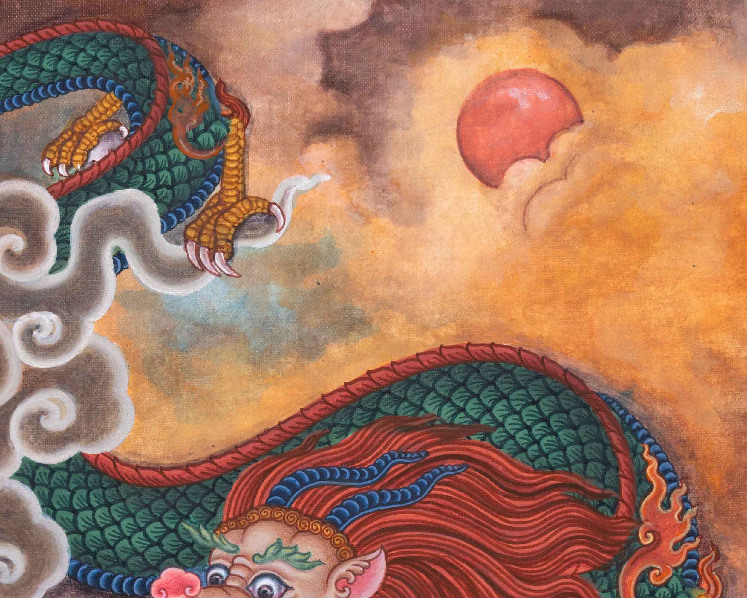 Manjushri Thangka Print | Bodhisattva Deity For Compassion | Himalayan Art