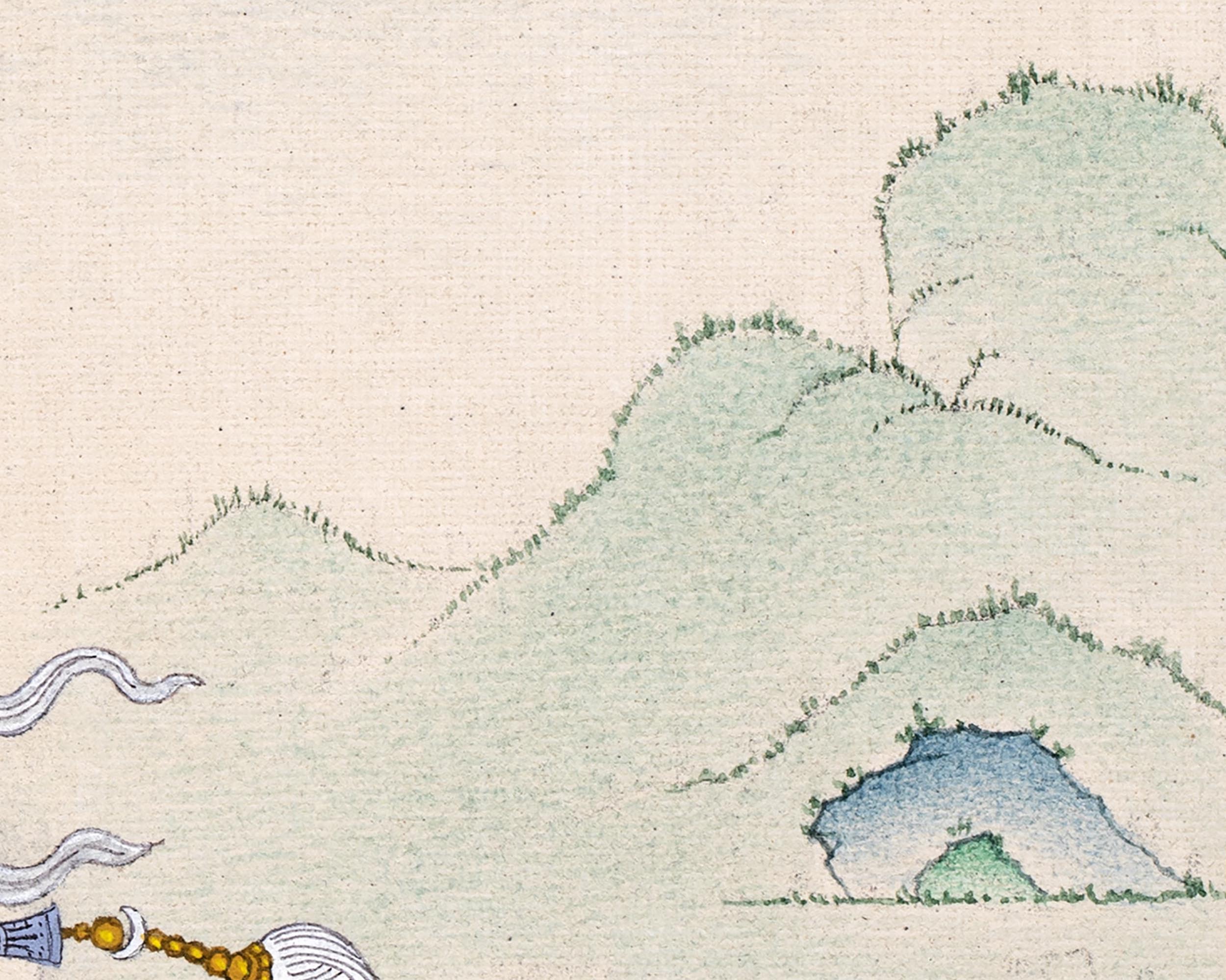 Guru Rinpoche With Others Thangka | The Precious Guru | Himalayan Buddhist Thangka Print