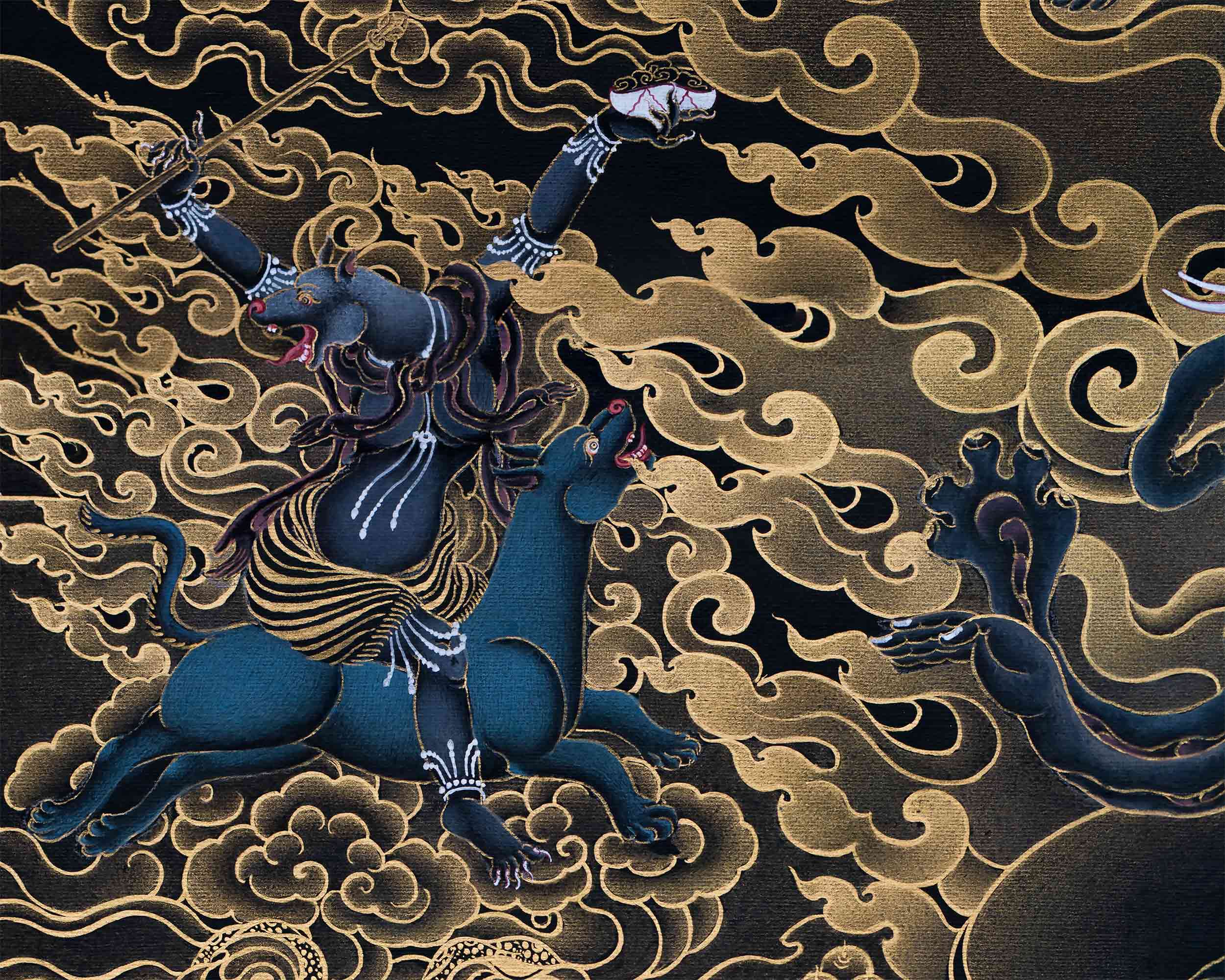 High Quality Vajrakilaya Consort Thangka Print | Giclee Print for Spiritual Growth