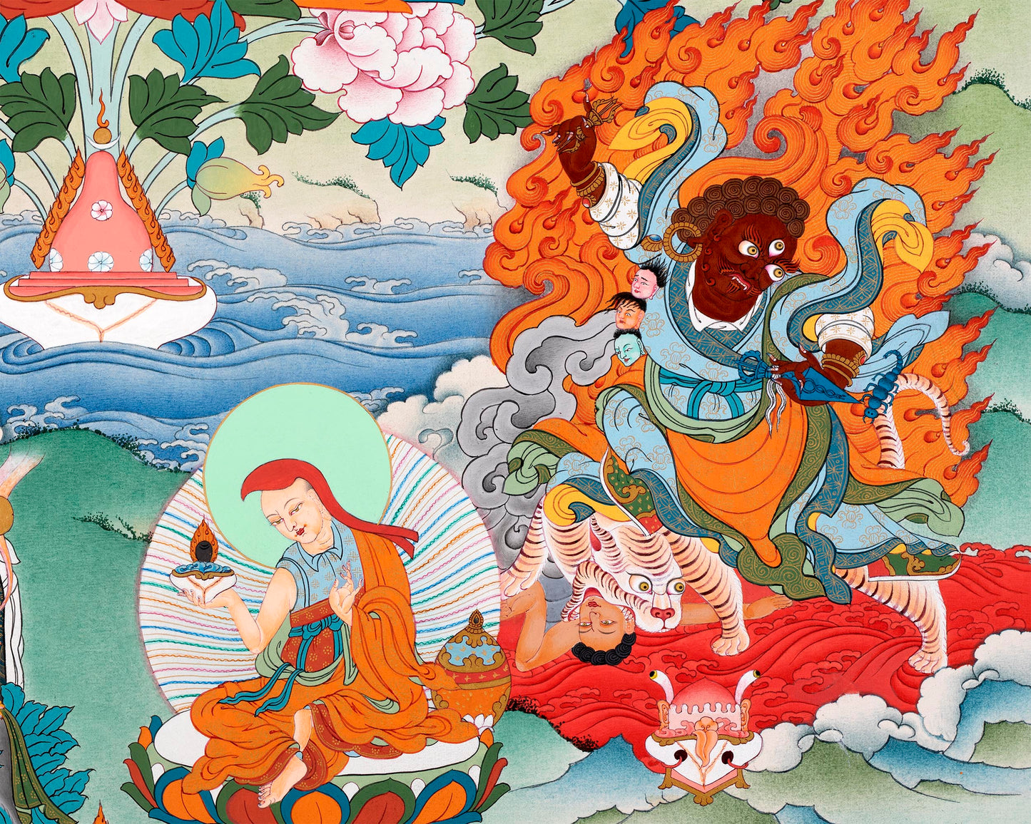 Guru Sangey Thangka | Eight Manifestations of Padmasambhava