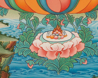 Quality White Tara Thangka | Traditional Buddhist Wall Hanging