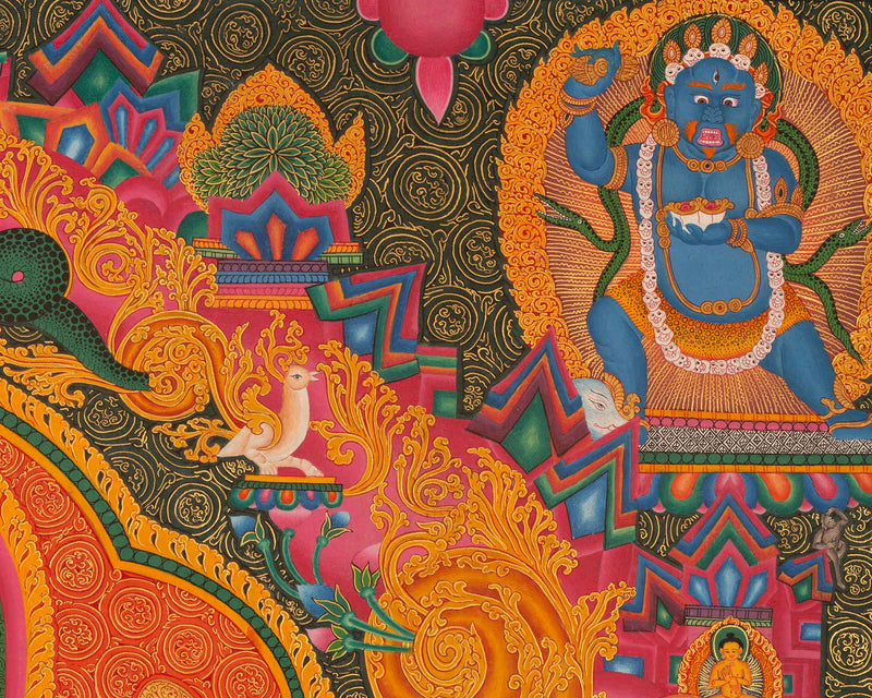 Bodhisattva Ganesha | Thangka Painting Prints