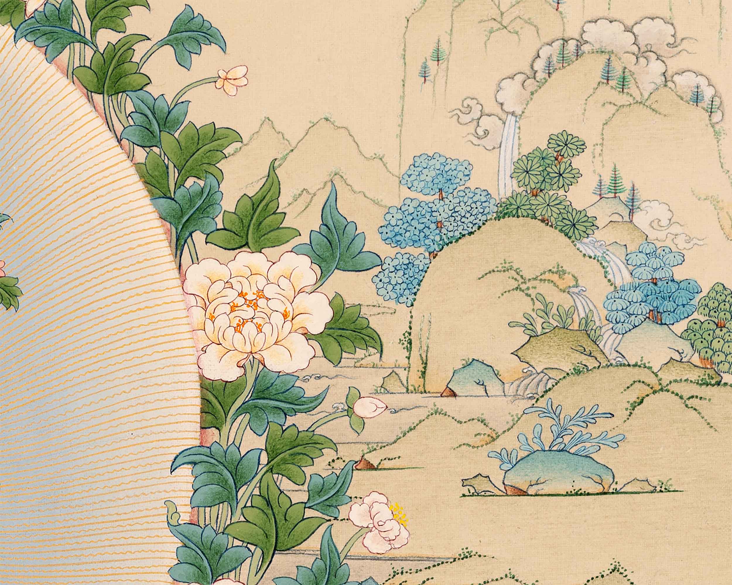 Guru Longchenpa Thangka Print | Tibetan Buddhist Master Digital Print