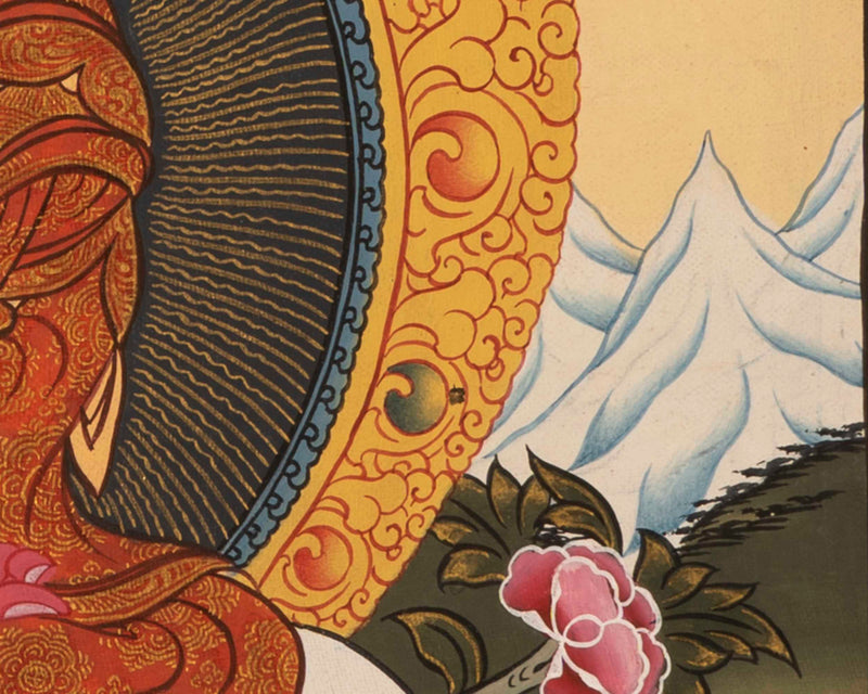 Amitabha Buddha Thangka | Tibetan Buddhist Wall Hanging Art