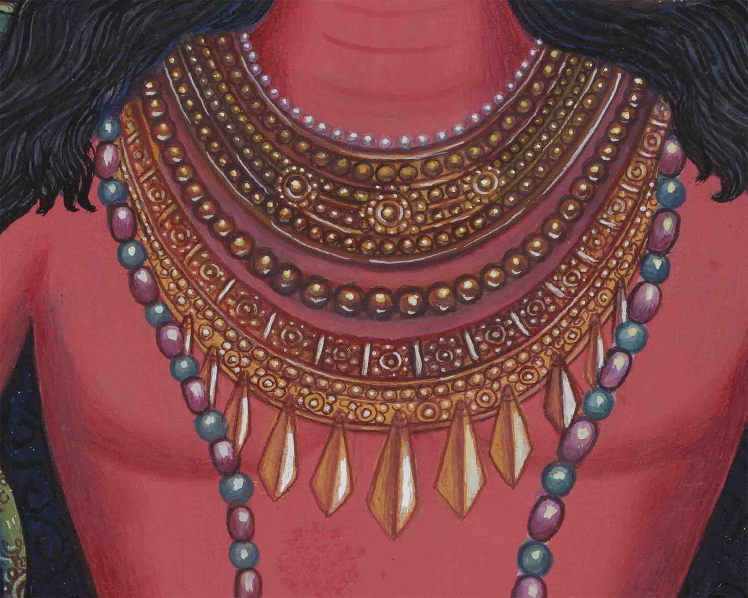 Buddha Amitayus Print | Newari Thangka Art | Wall Hanging Decors