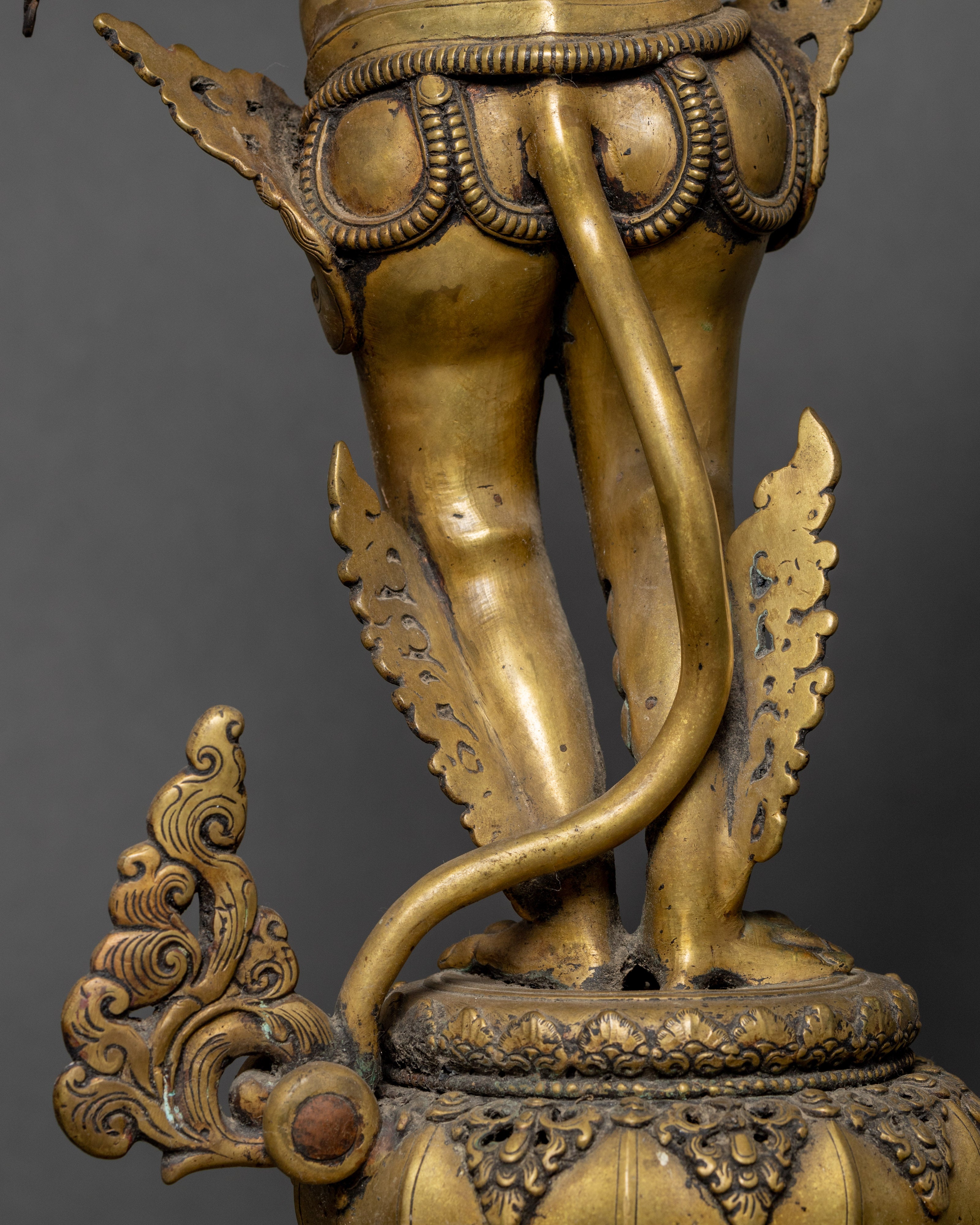 Traditional Oil Lamp Set | Buddhist Lion lamp