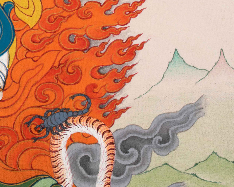 Dorje Drolo Thangka | Padmasambhava's Wrathful Manifestation Painting