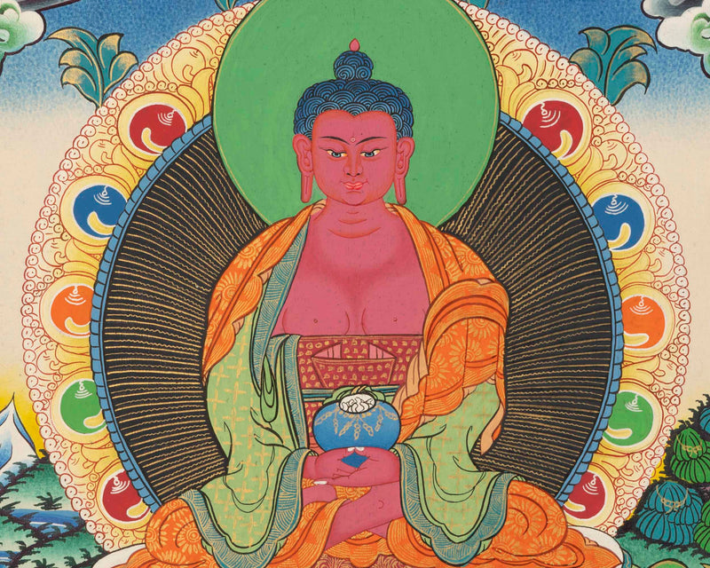 Amitabha Buddha Thangka | Wall Hanging