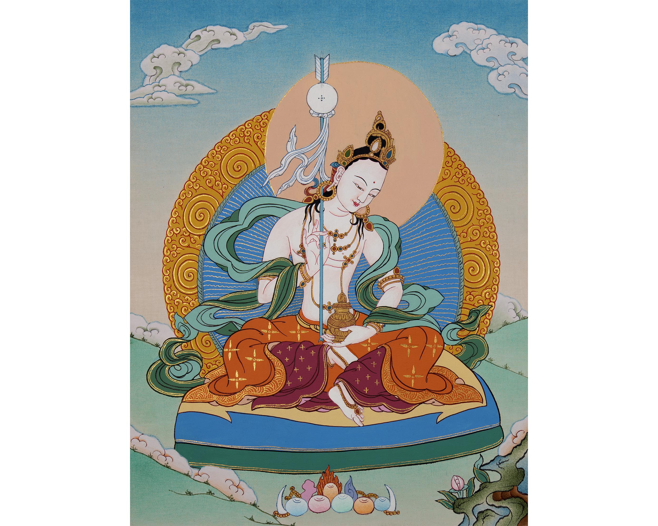 Dakini Mandarva | Guru Padmasambhava Consort | Thangka Art