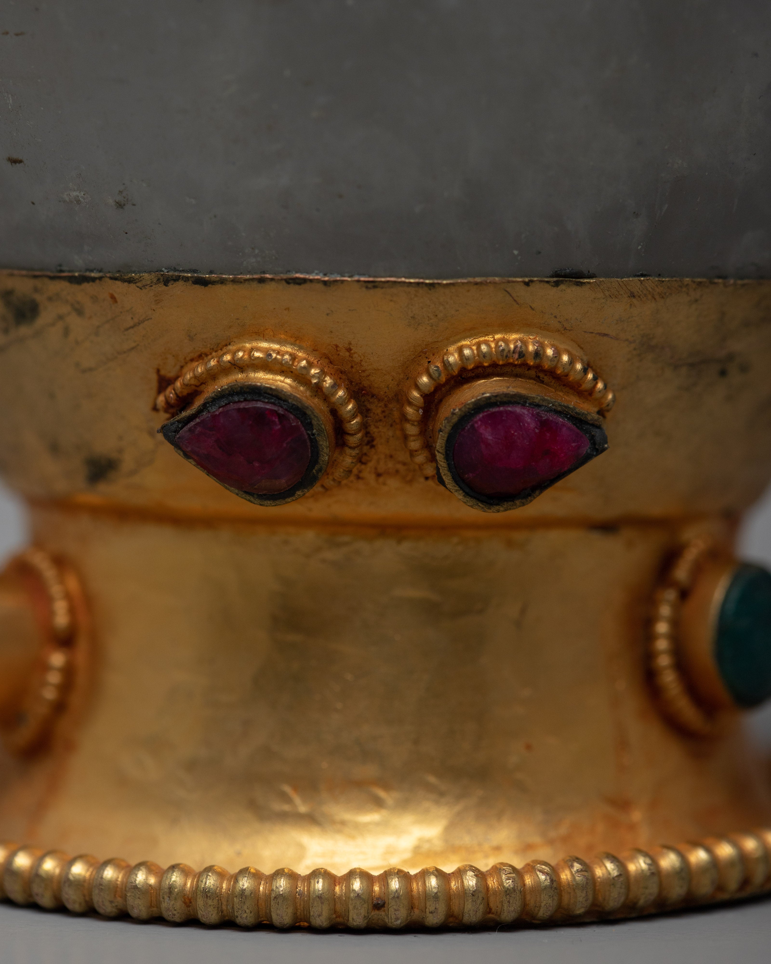 Buddhist Offering Bowl | Crystal Bowl | Ritual Artifact