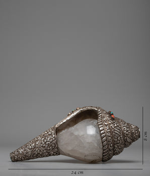 Right Handed Conch | Buddhist Crystal Conch