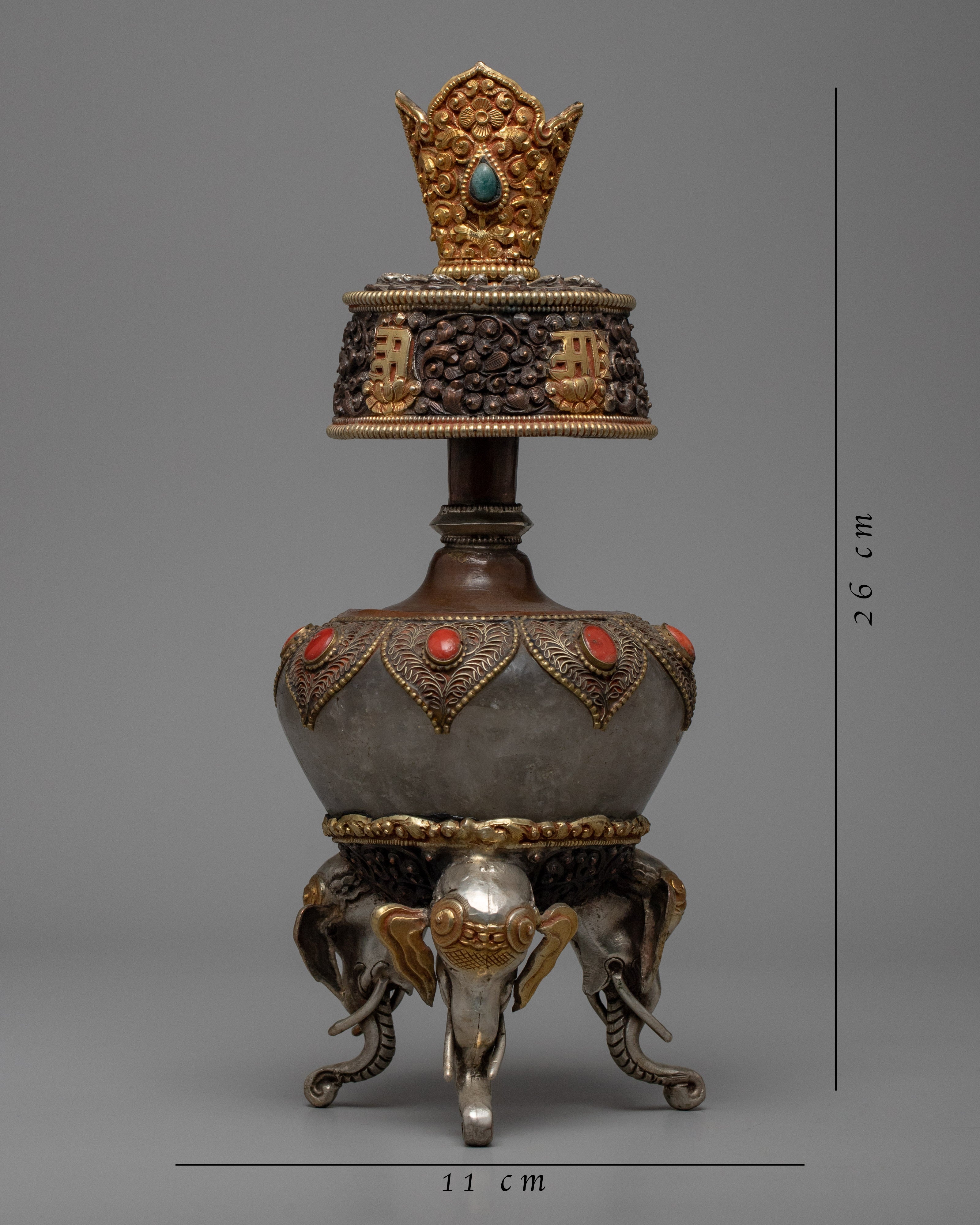 Tibetan Bhumpa Vase | Traditional Altar Offerings