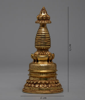 Beautiful Tibetan Stupa | Decorative Altar Shrine Copy Photos