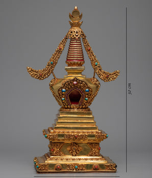 Handmade Stupa | Buddhist Art | Ritual Objects