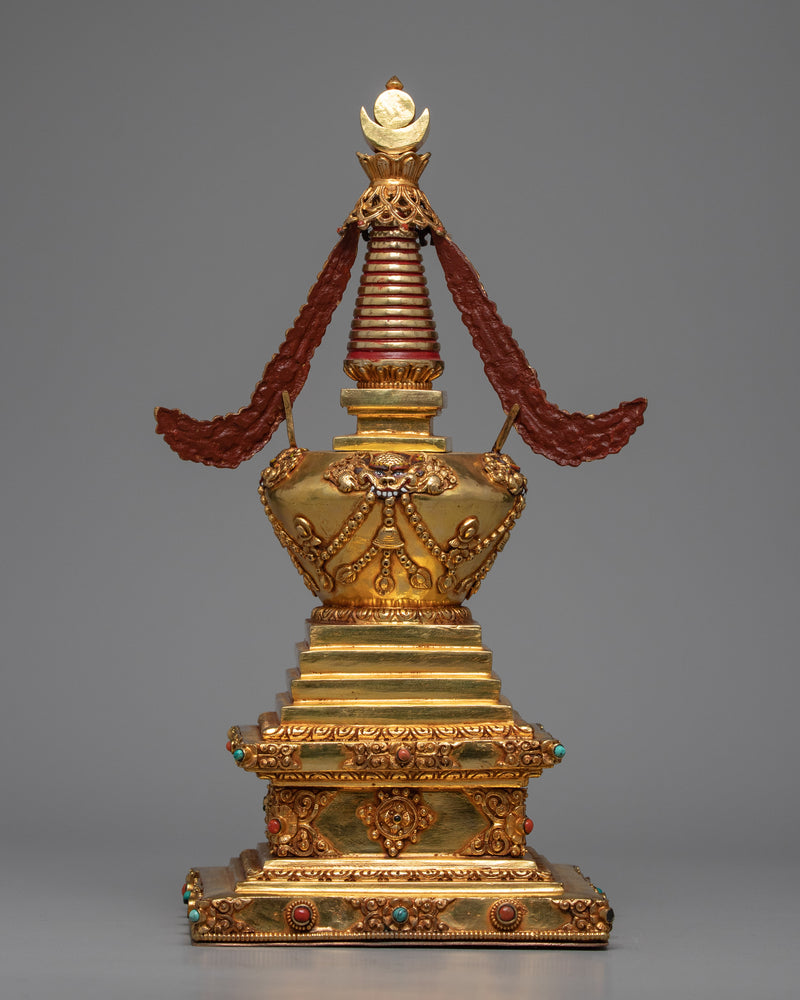 Handmade Stupa | Buddhist Art | Ritual Objects