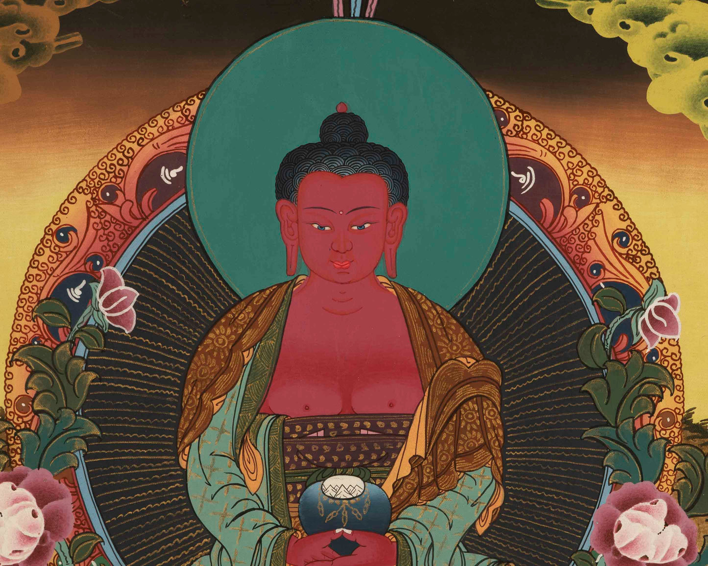 Amitabha Buddha Thangka | Tibetan Buddhist Crafts Wall Hanging