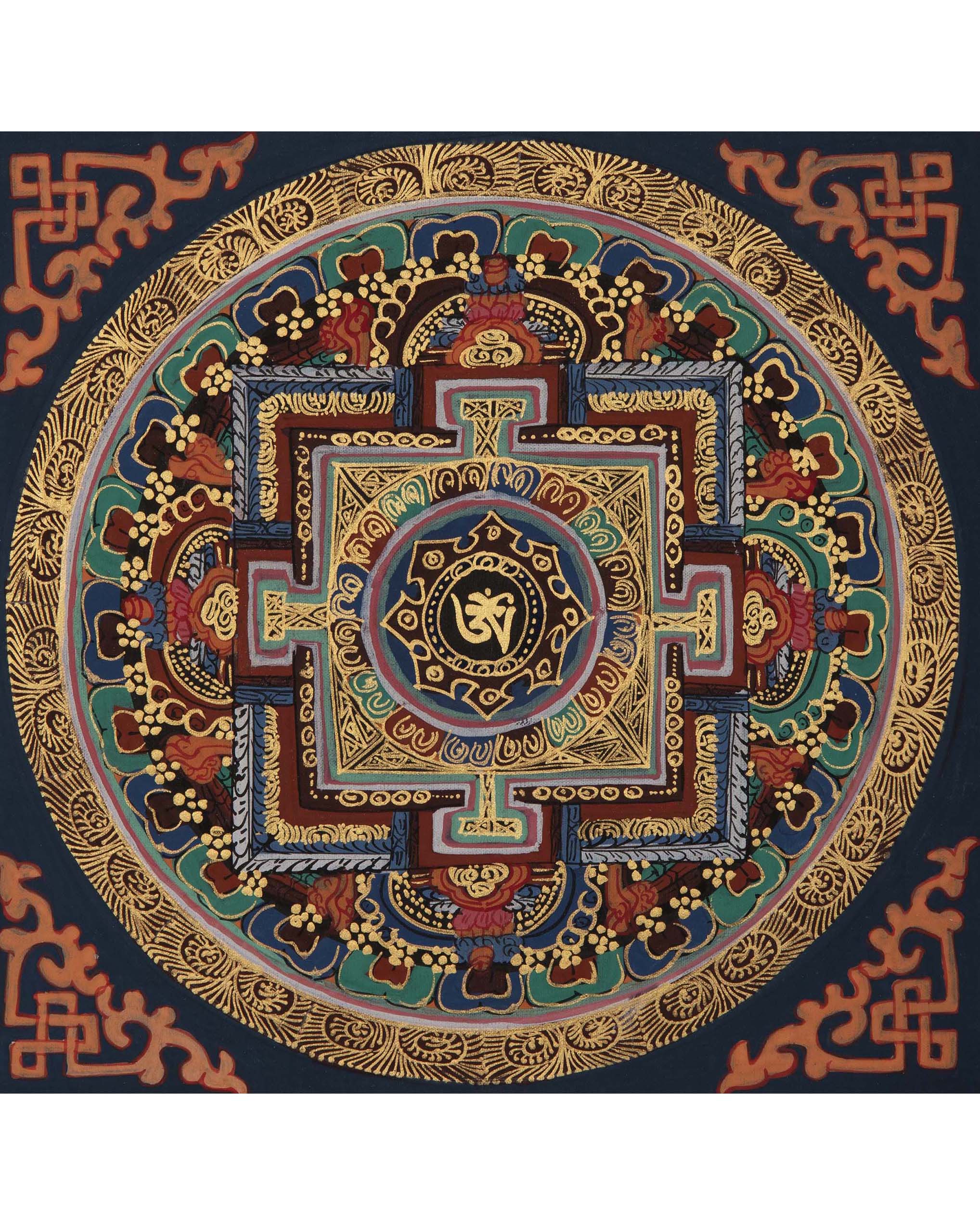 Om Mantra Mandala Thangka