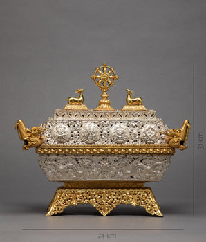 Decorative Incense Burner | Golden Tibetan Ritual Burner