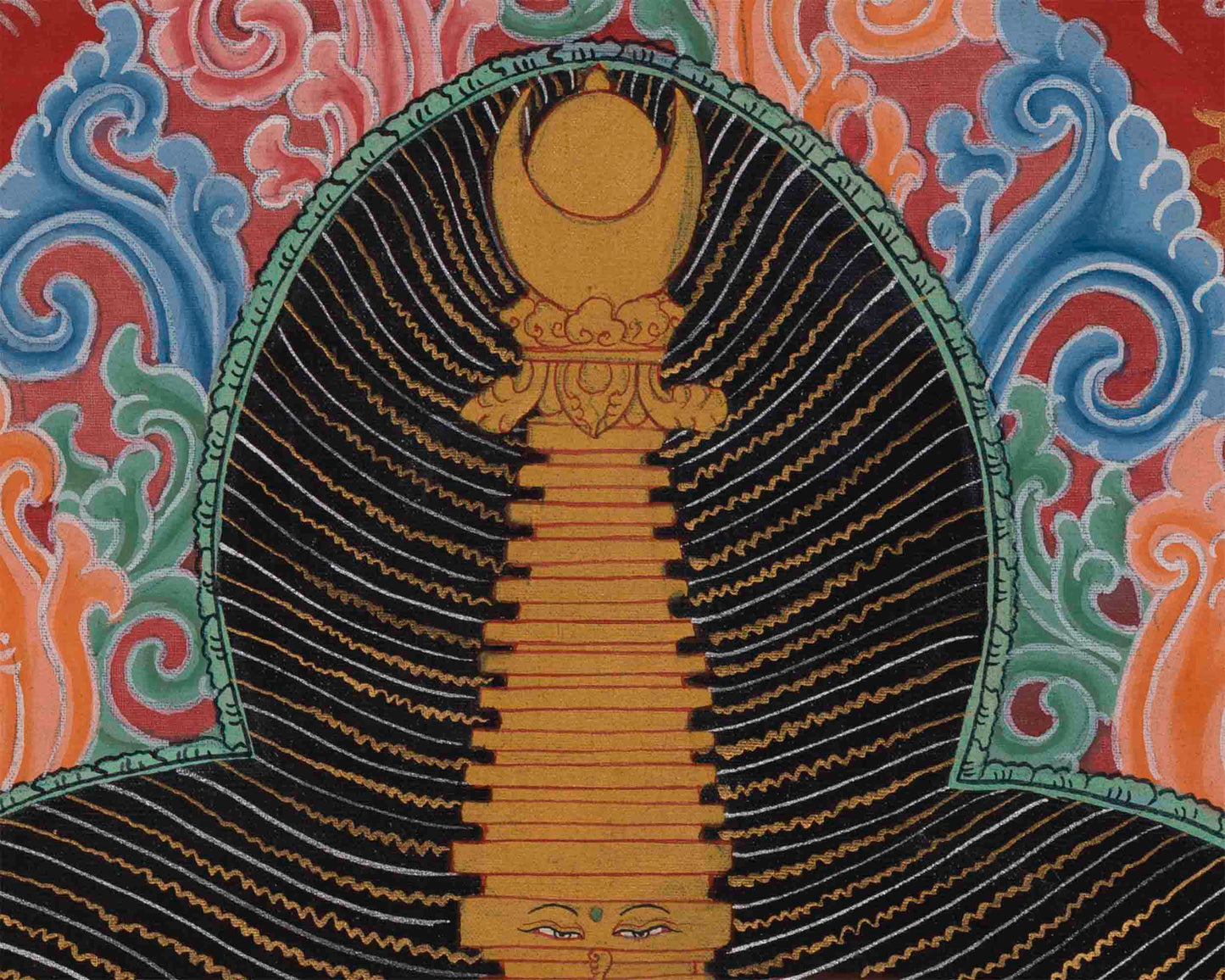 Chorten Thangka Print | Buddhist Stupa | Wall Decoration