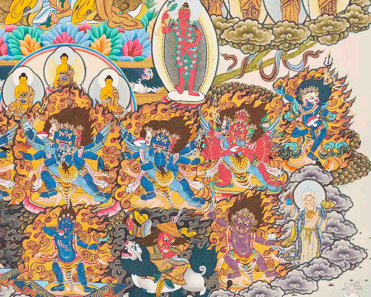 Guru Rinpoche Lineage Tree | Thangka Print | Digital Wall Decors