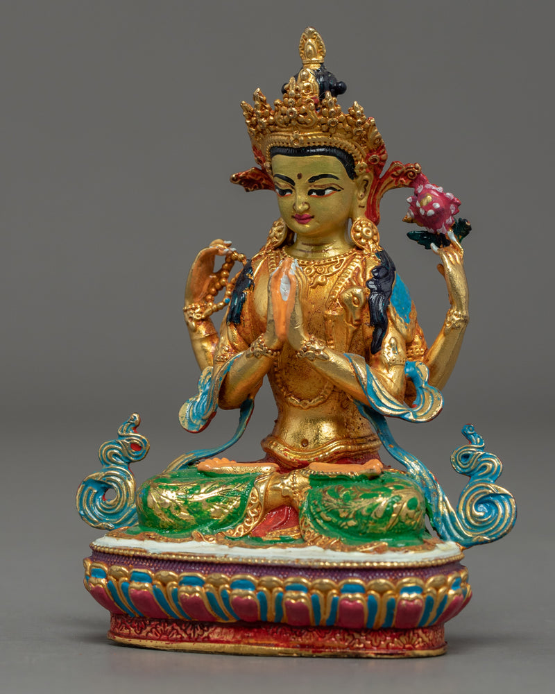 Chenresig Statue | Authentic Buddhist Statue | Indoor Statue Decors