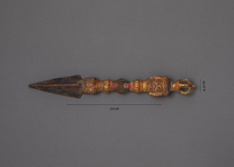 Antique Phurba | Decorative Buddhist Dagger | Tantric Rituals