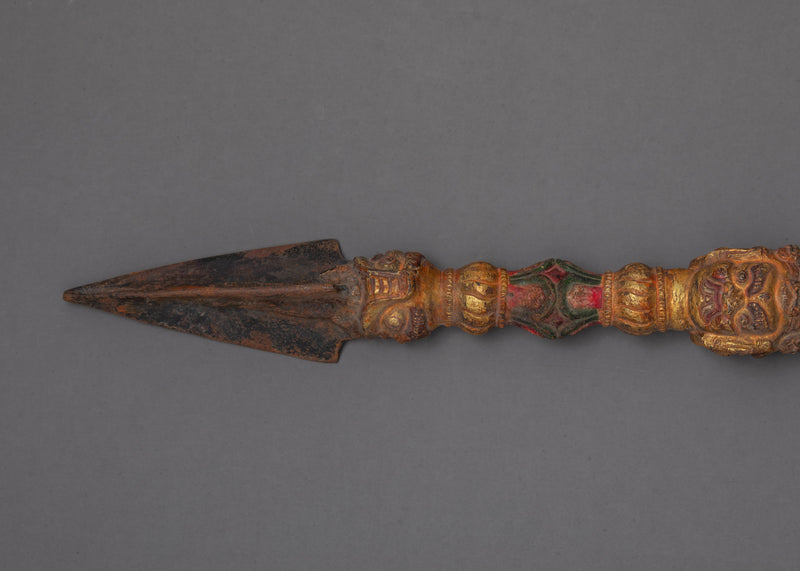 Antique Phurba | Decorative Buddhist Dagger | Tantric Rituals